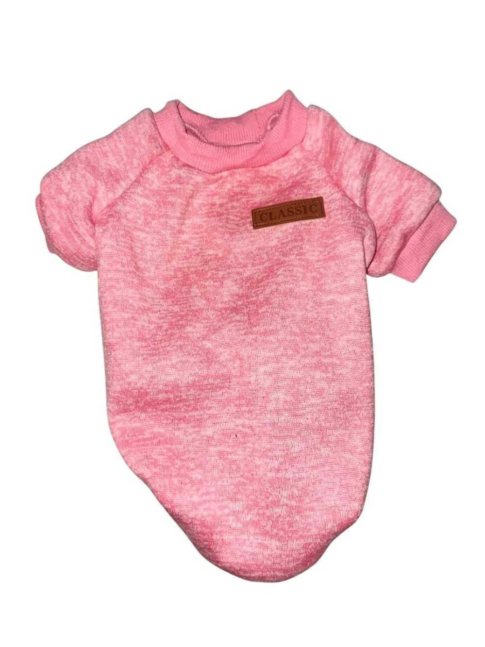 Classic Pink Dog Sweater size small